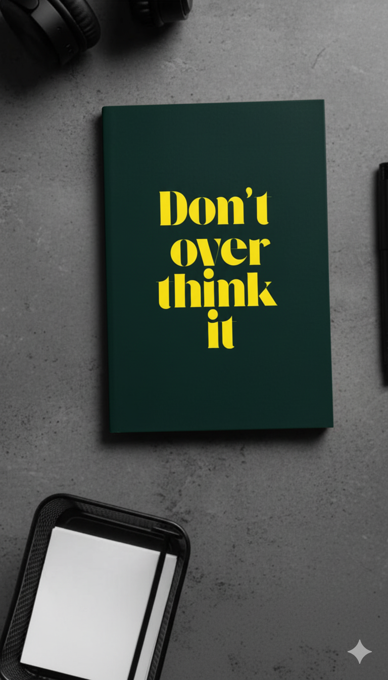 The "Don't Overthink It" Clarity Notebook