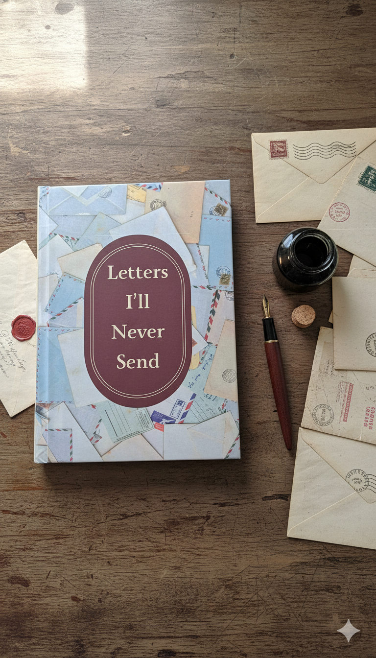 The "Letters I'll Never Send" Guided Journal - Your Space for Unspoken Truths (Hardcover)